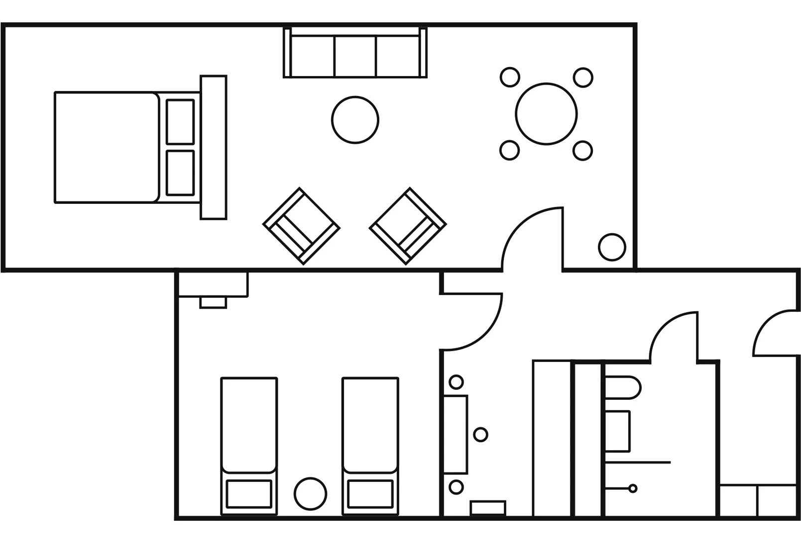 Floor plan SUITE Leipzig Suites