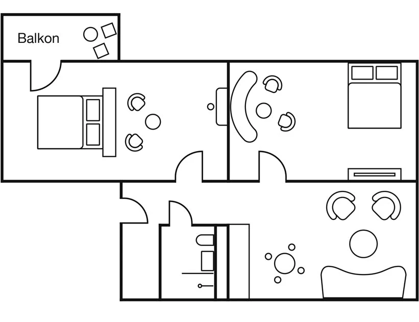 Grundriss BUSINESS SUITE Leipzig Suites