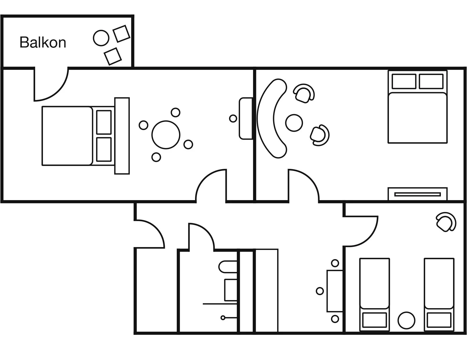 Floor plan GRAND SUITE Leipzig Suites